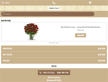 Tablet Screenshot of bellefioriflorist-onlinestore.com